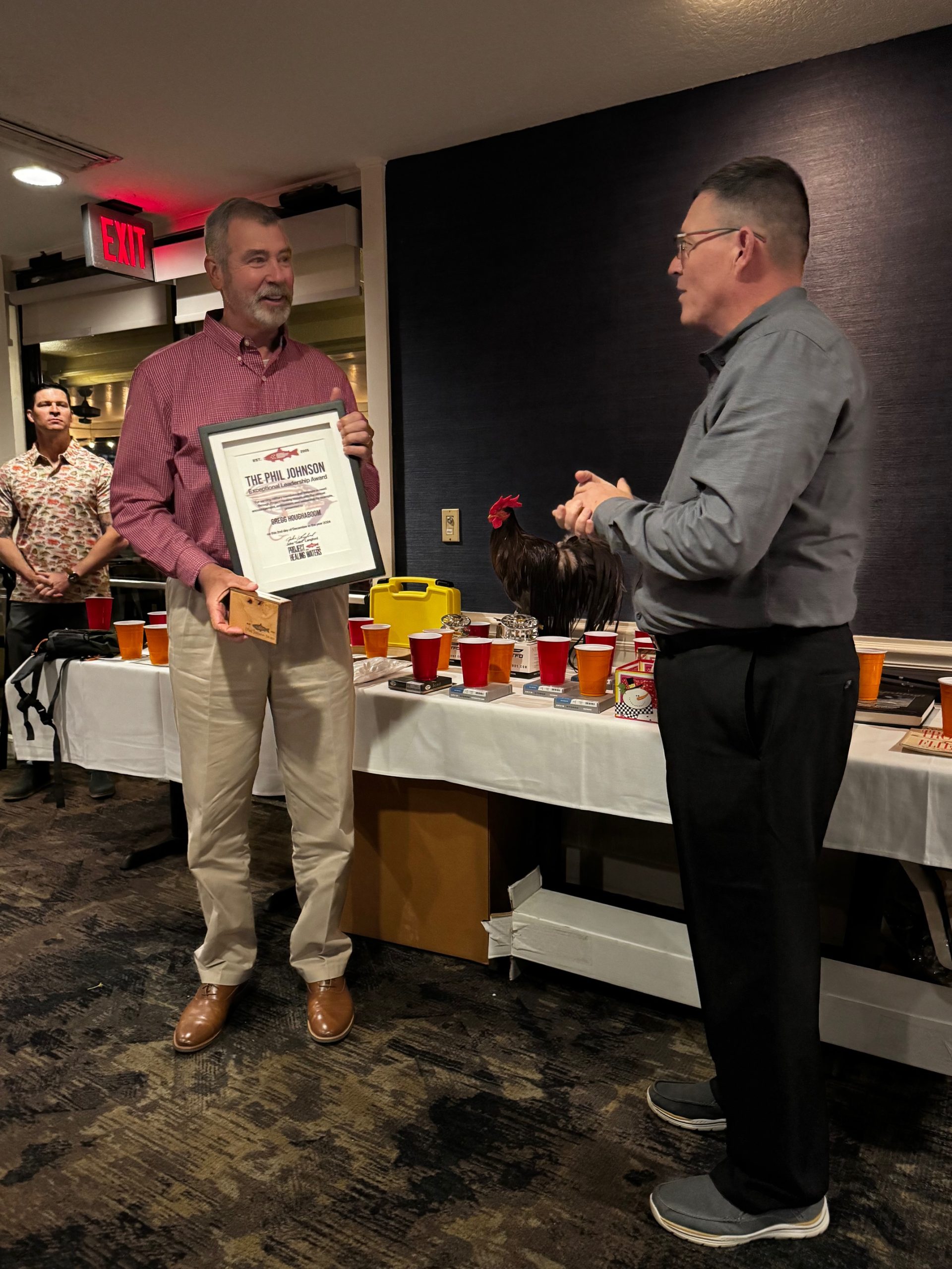 Gregg Houghaboom receives the Phil Johnson